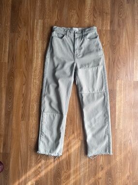 Reformation Ryan Tonal Patch High Rise Straight Jeans